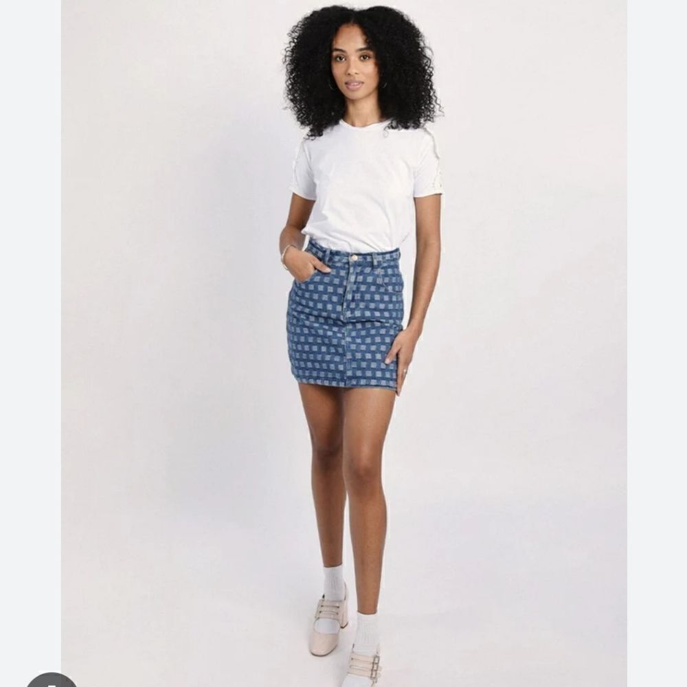 Molly Bracken Printed Denim MiniSkirt for Women - Picture 7 of 10